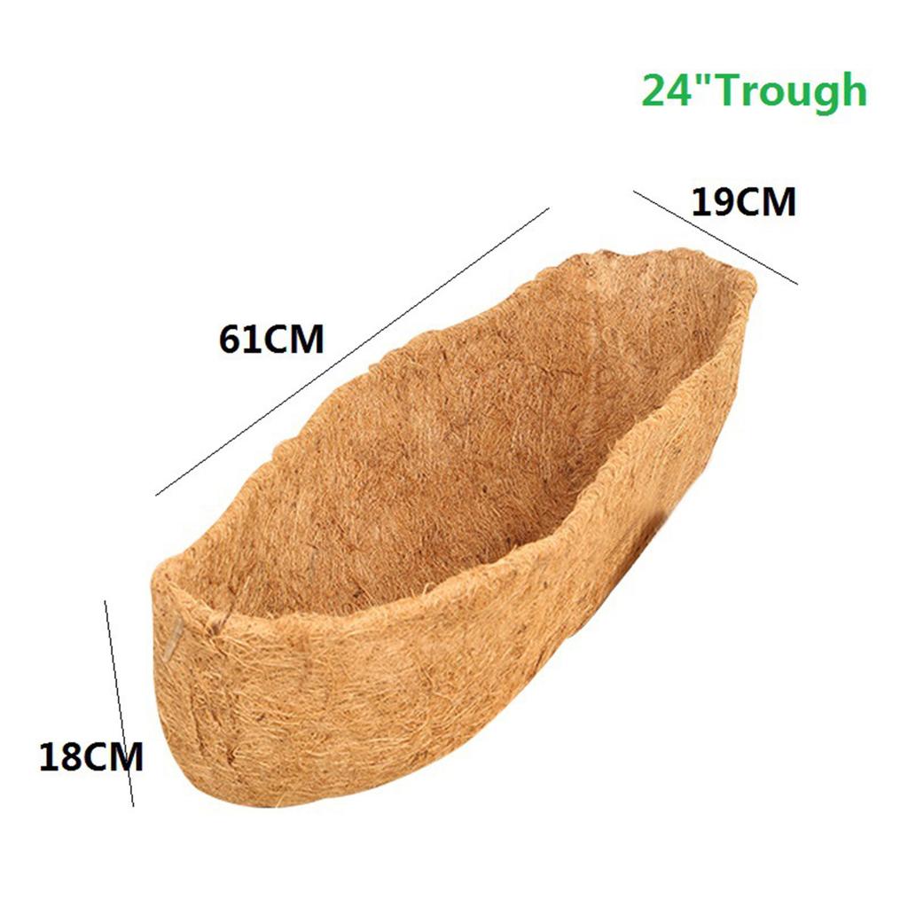 Hanging Basket Liner Coconut Fiber Replacement Flower Basket Cushion For Balcony Garden Garden Plant Flower Pot Basket Liner