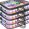 1pcs Transparent Yarn Storage Bag Multi-purpose Waterproof Clothing Storage Bag with Handle Space Saving Handheld Storage Bag