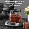 3 Temperature Setting Coffee Mug Warmer Timer Function Electric Heating Plate  Desk Use