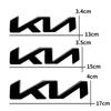 DRLK6 1Pcs 3D Metal Car Front Hood Emblem Badge Rear Trunk Sticker Decal For KIA K5 K9 Sorento Ceed Sportage Stinger Niro Soul EV6 RIO