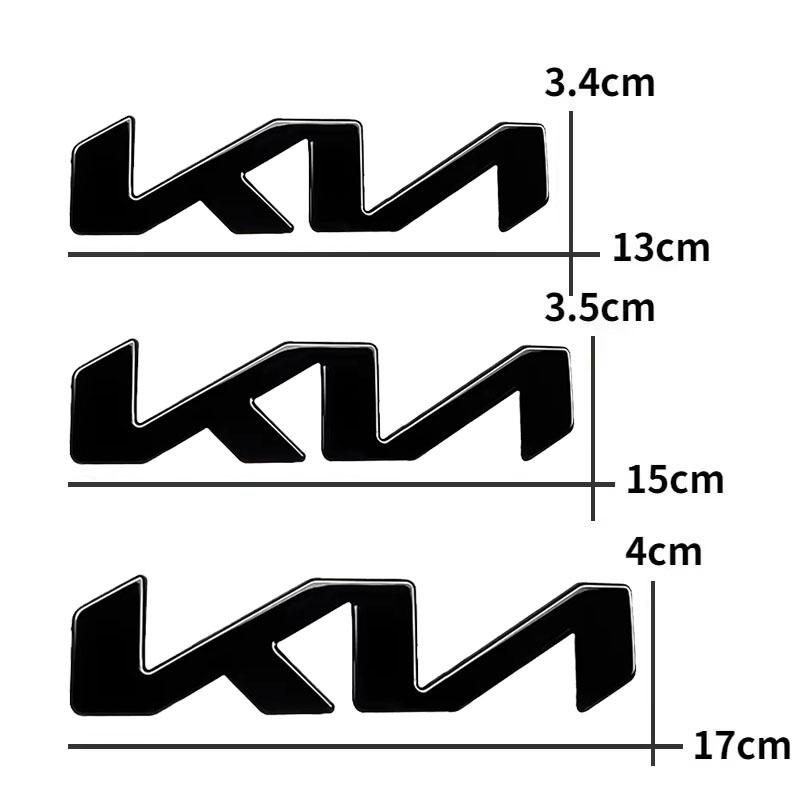 DRLK6 1Pcs 3D Metal Car Front Hood Emblem Badge Rear Trunk Sticker Decal For KIA K5 K9 Sorento Ceed Sportage Stinger Niro Soul EV6 RIO