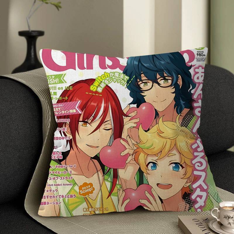 Cool E-Ensemble Stars Pillow Anime Pillow Sofa Bed Head Pillow Cover Cushion Cover 45x45 Cm Fashion