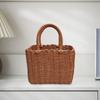 Handwoven Basket with Handle Rustic Decoration Multifunctional Woven Shopping Baskets for Bread