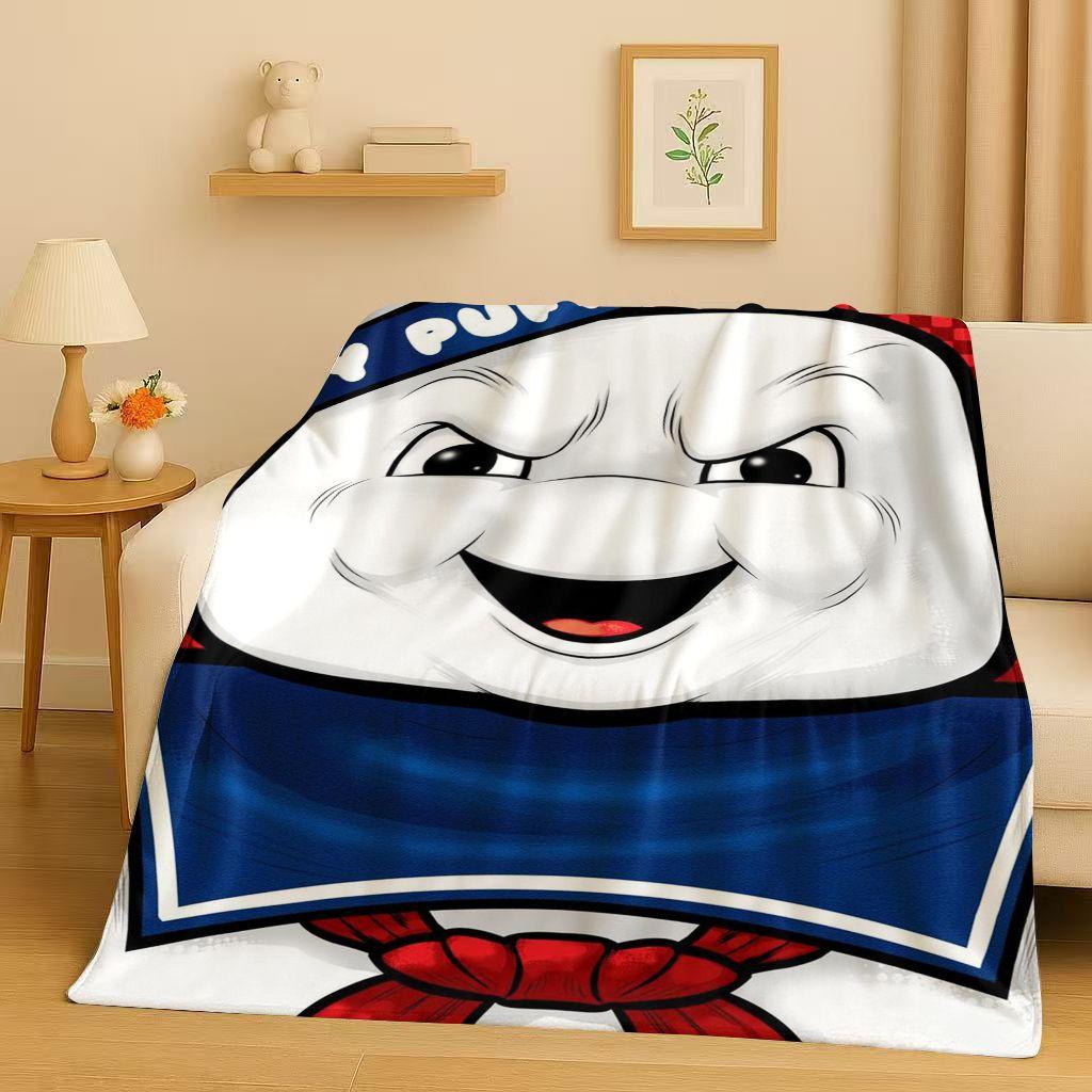 3D Horrorfilm G-Ghostbusters Cartoon Flanelldecke, Ultraweiche Warme Plüschdecke für Zuhause Schlafzimmer Bett Sofa Abdeckung Büro Kinder