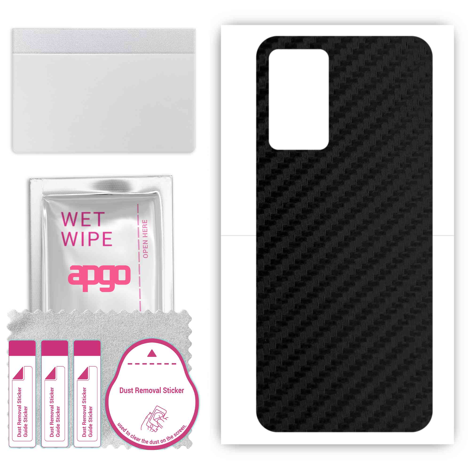 

apgo Захисна наклейка для задньої панелі, сумісна з Oppo A54s, плівка, фольга, вініл - візерунок чорного кольору