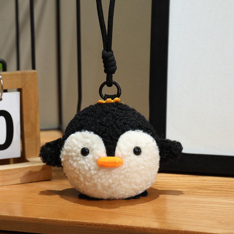 Niedliches Dekompressions-Tier Pinguin Pufferpuppe Plüschtier Drücken Langsamer Rückprall Kükenpuppe Schlüsselanhänger Anhänger