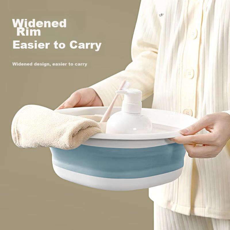 Foldable Basin, Washable for Laundry And Face Washing, Collapsible, Portable, Water Basin Essential Tool