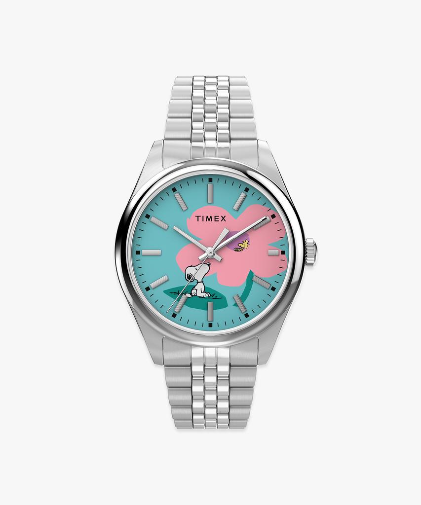 Taimaegseu X Peanuts Legacy Snoopy Flower Metal Watch 36Mm