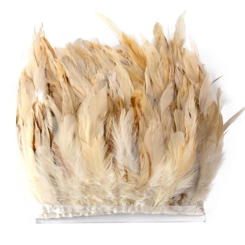 1Meters Fluffy Rooster Feathers Trims Fringe 10-18CM Chicken Feather Trim for Crafts Ribbon Plumas Wedding Clothing Decoration