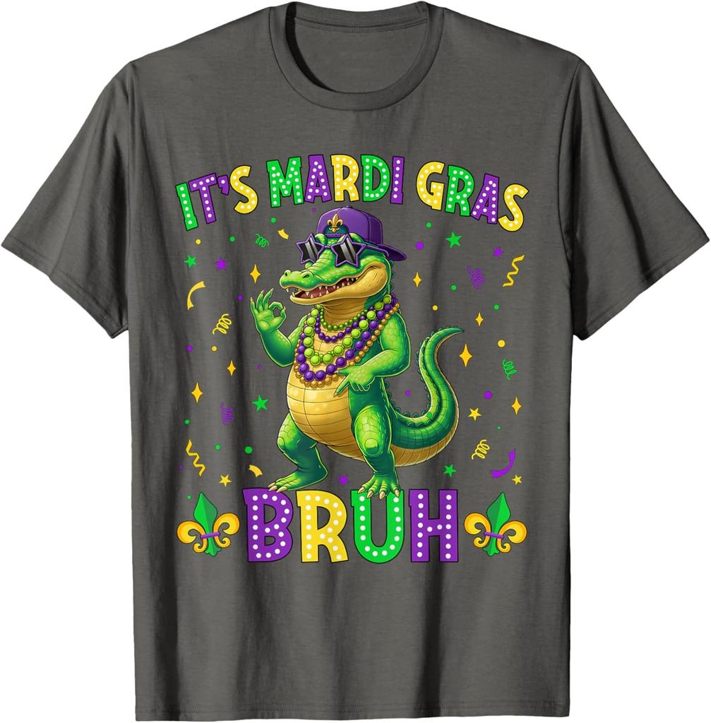 It's Mardi Gras Bruh - Alligator Six Seven 6 7 Meme Unisex T-Shirt