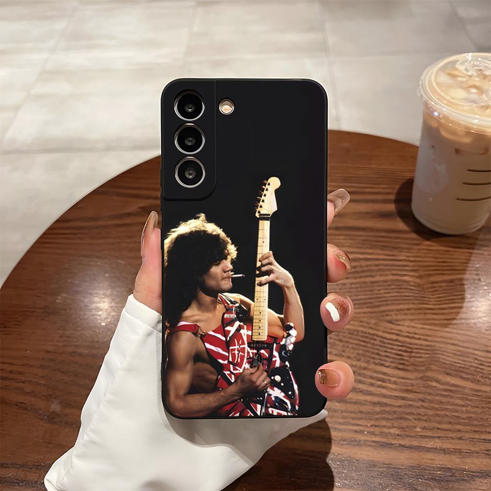 Eddie Van Halen Graphic Guitar Phone Case For Samsung S24 Ultra S25 S23 Fe S22 S20 S21 Plus A54 A34 A53 A16 Back Cover