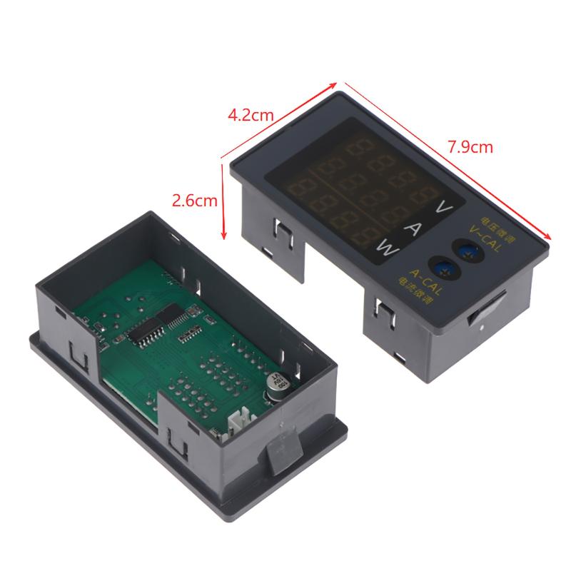 Four-Digit Digital Voltmeter Ammeter And Power Meter Dc 0-100V 10A 1000W Voltage And Current May Be Fine-Tuned