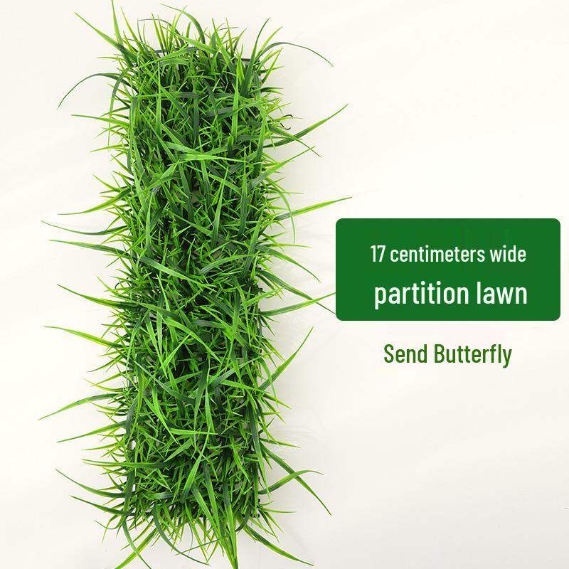 Artificial Green Plant Wall with Flowers - Decorative Turf Mat for Landscaping and Windowsills