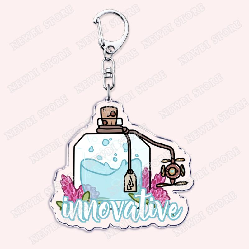 Hot Game Keychains for Accessories Bag FFXIV Samurai Red Black Mage Summoner Gunbreaker Dancer Keyrings Machinist Fans Gifts