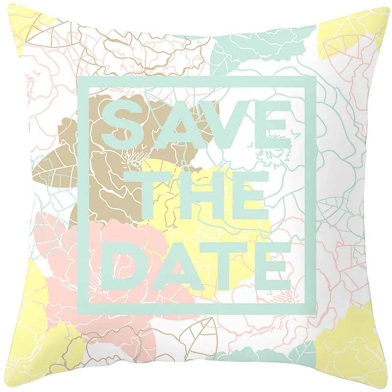 Tropical Style Fruit Cactus Printed Pillow Case Home Decor for Sofa Office Polyester Throw Pillow Cover Decorative Cushion Cover