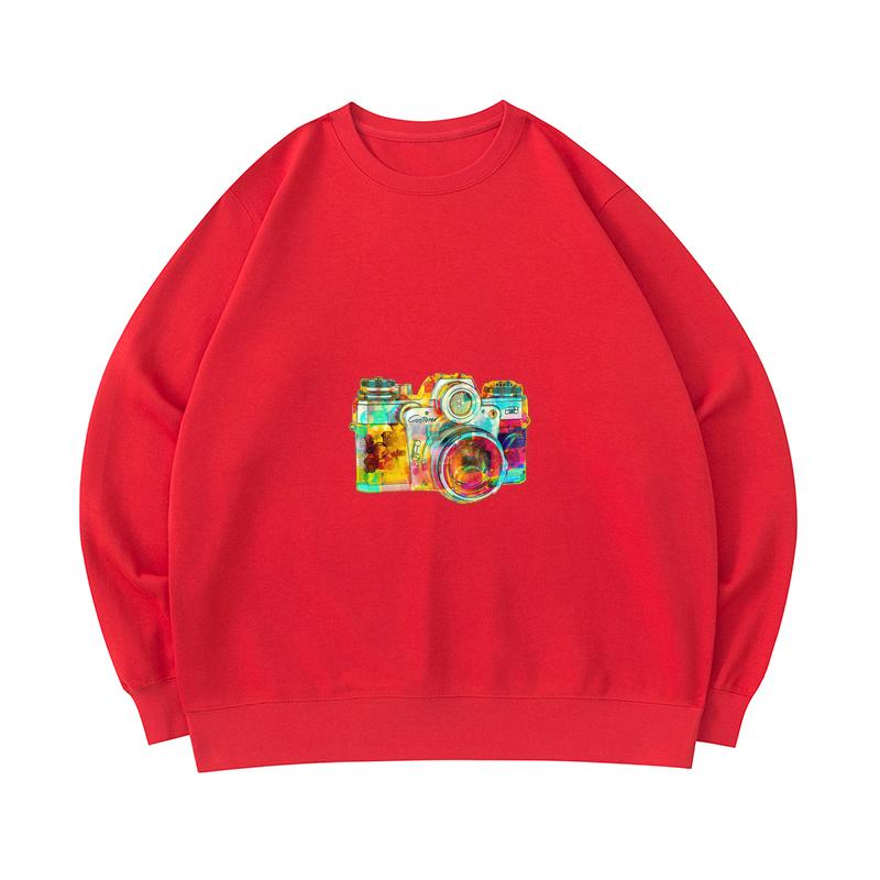 Cotton Sweatshirt Photopop Print Street 