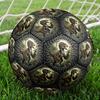 Prehistoric Dinosaur Artwork Round Football Size 5 Adult Ball Suitable for Training Matches and Outdoor Team.