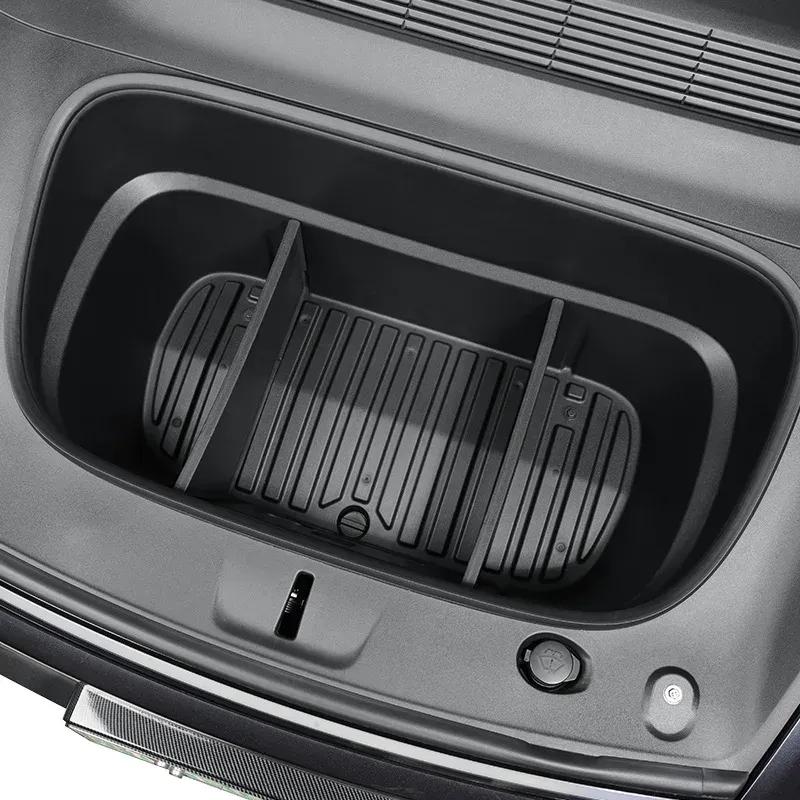 Vorderer Kofferraum-Stauraumteiler für Tesla Model Y Juniper 2025 Organizer Trennwand Schotten Ladeabdeckung Schutzblech Zubehör