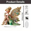 Butterfly Fairy Bohemian Style, 2D Flat Acrylic, Tabletop Decoration, Ornaments, Suitable for Living Room, Office, Christmas, Halloween
