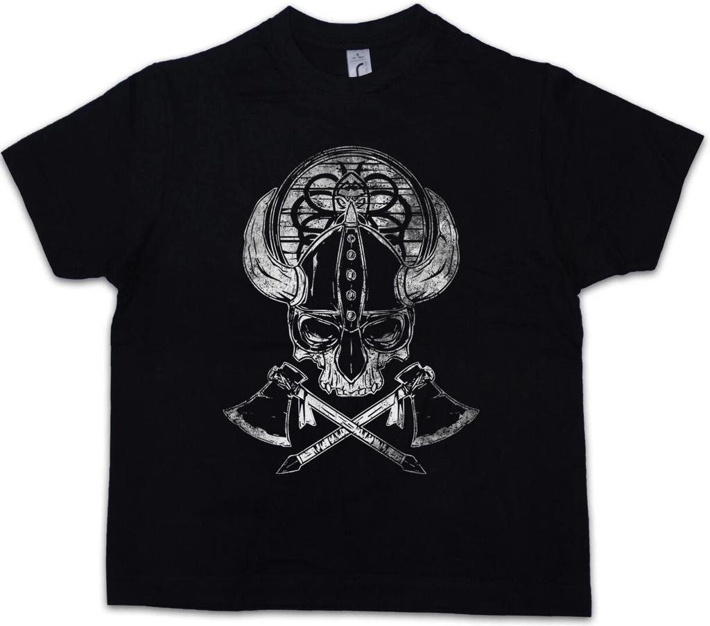 VIKING SKULL II Kids Boys T-Shirt Runes Valhalla Odin Thor Vikings Vikings-