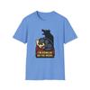 Unisex Softstyle T-Shirt Wolf Figure  Roaring Shadow Blanket Halloween Fall