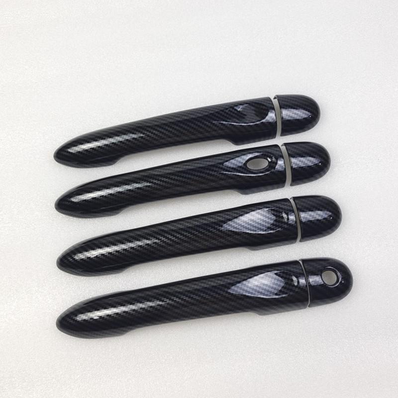 For Renault Megane 3 MK3 III 2008 2009 2010 2011 2012 2013 2014 2016 Carbon Fiber Car Door Handle Cover Trim Styling
