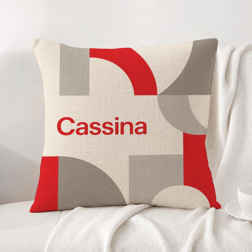 Brand Cassina Cushion Cover Natural Linen Pillowcase Set AllinOne Decor Cushion Cover for Sofa Bedroom Chair