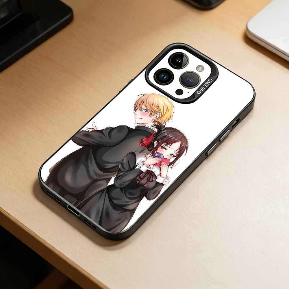 Liebe Kaguya-sama Handyhülle Für iPhone 17,16,15,14,13,12,11 Plus,Pro Max,XS,Bunte Silber Schwarz Hülle