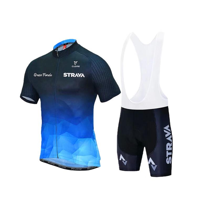 Unisex Quick-Dry Short Sleeve Road Cycling Jersey L