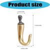 Practical Chili Wall Mount Hook For Keys Jackets Hats Storage Zinc Alloy Decorative Practical Hanger For Home