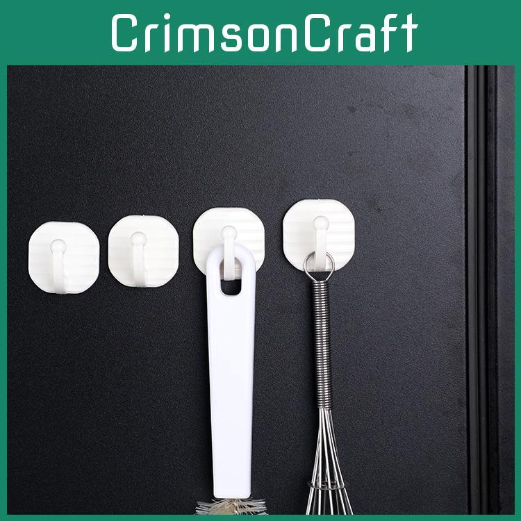 Plastic Modern Minimalist Adhesive Hooks Pack For Outdoor Storage Rainproof