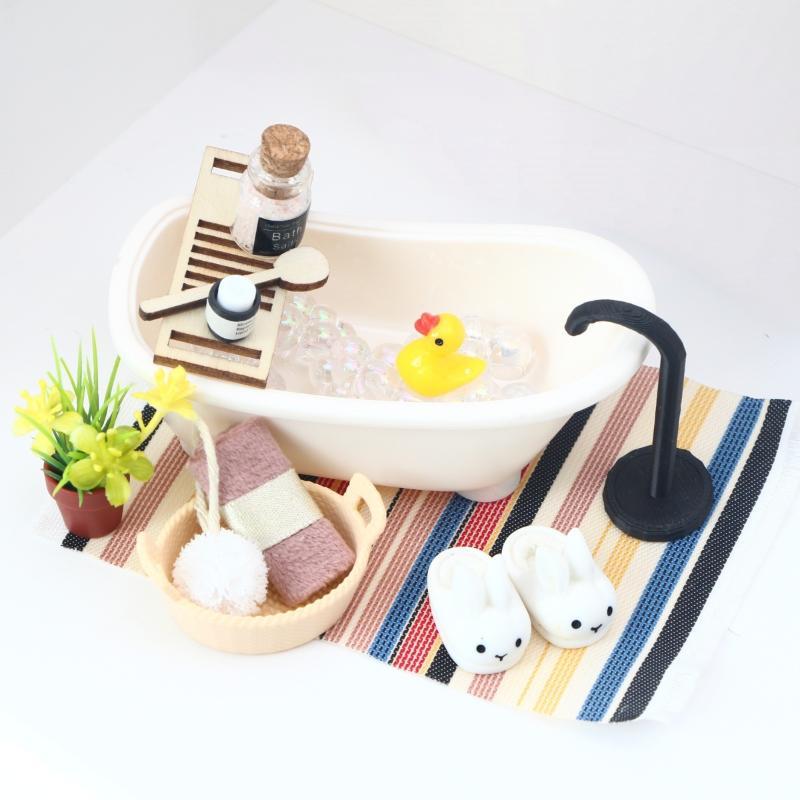 1:12 Dollhouse Mini Simulated Washing Machine Model Rechargeable Realistic Miniature Decor for DIY Doll House Scene Accessories