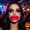 Photo Booth Props Funny Red Lip Face Masque, Big Sausage Mouth Cosplay Prop, Comfortable Wearable Novelty Prank Lips Gag Toy for Halloween Party