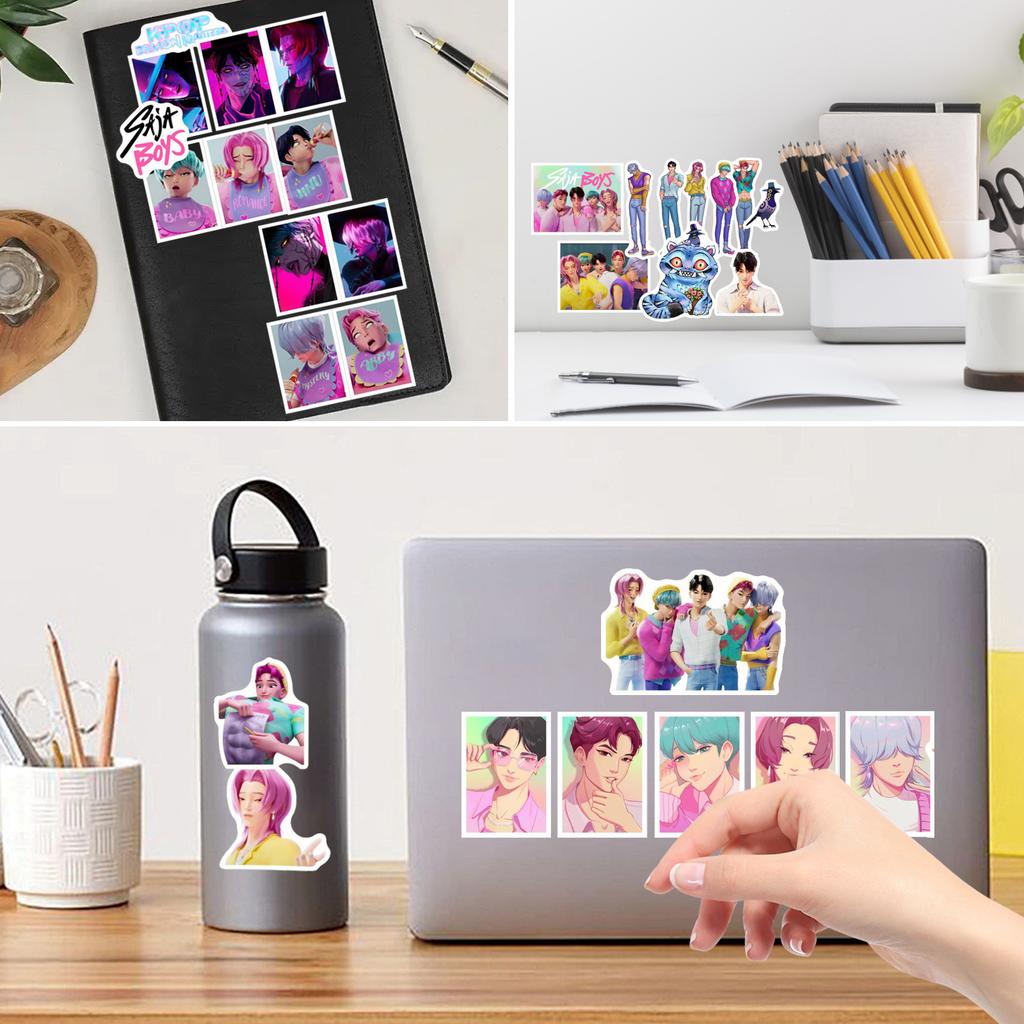 Cartoon Anime Sticker Pack For Laptop, Water Bottle, Skateboard, Luggage, And Journal Decoration