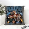 Pillow Case Cotton Linen Fabric Square Zipper Pillowcase Home Decorative Living Room Playa Saturno R-Rauw Alejandro Singer 4