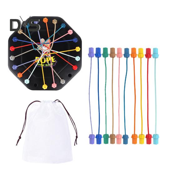 

1 набор для детей, игра по распутыванию веревок, настольная игра, развивающая логическое мышление, интерактивная обучающая игрушка для распутывания эластичных веревок чёрный