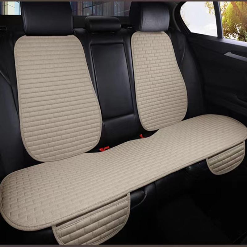 Cuscino Traspirante per Sedile Auto con Imbottitura Morbida in Lino e Supporto Antiscivolo Perfetto per la Guida Quotidiana e i Lunghi Viaggi su Strada