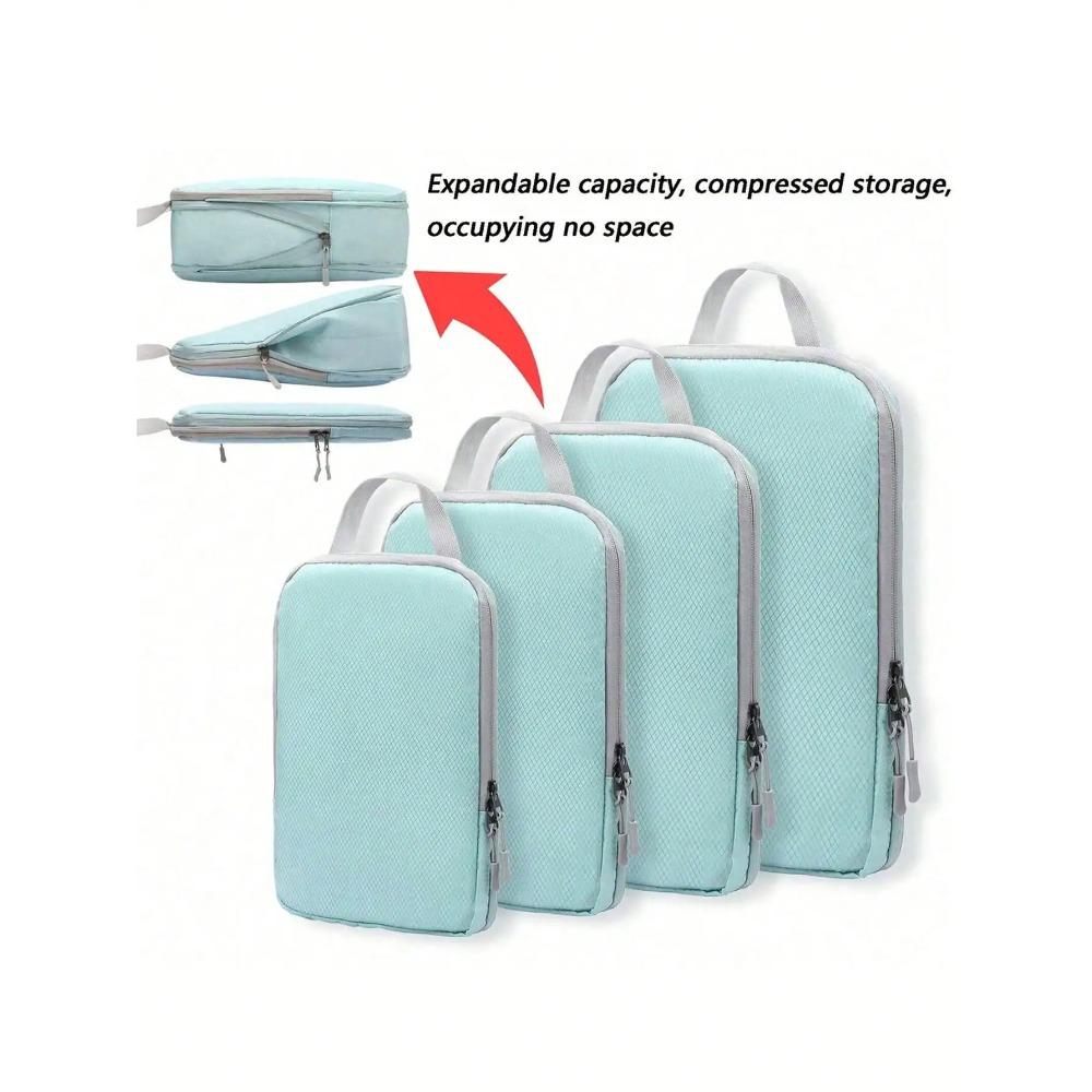 Compressible 4-Piece Set Business Travel Storage Bag Simple Fashionable Multi-Functional Vertical Waterproof Organizer Bag