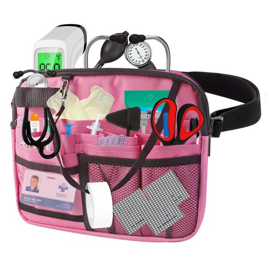 Pack with Adjustable Multi Pocket Design Nurse Fanny Strap Multifunctional Portable Waist Organizer
