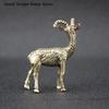 1Pcs Creative Handicraft Ornament Miniatures Tea Pet Home Office Desktop Decoration Brass Retro Goat Metal Figurines