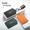 Compatible with BMW New 5 Series, 7 Series, 4 Series, X5, and X7 NFC Key: Suede Double Buckle Card Case.