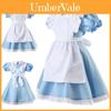 Bezauberndes Alice im Wunderland Kostüm für Kinder mit abnehmbarer Rüschenschürze