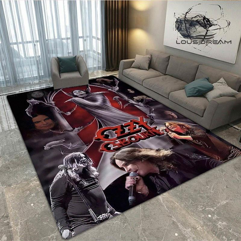 Tappeto stampato Ozzy Osbourne Soggiorno camera da letto tappeti antiscivolo Tappetino yoga zerbino Tappeto da esterno tappeto kawaii regalo di compleanno