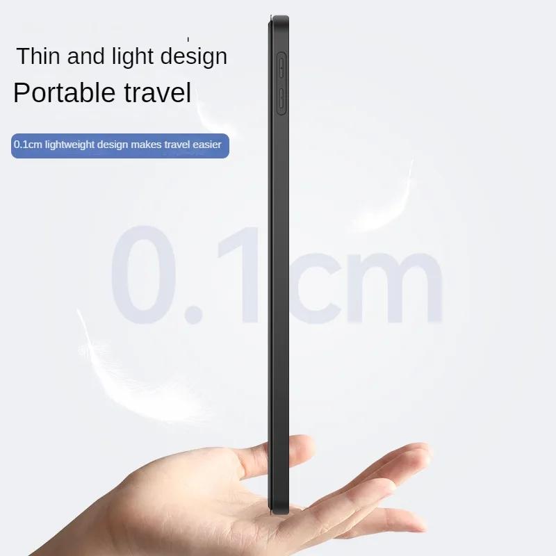 For Lenovo Xiaoxin Pad Pro 12.7 Inch Cover TB375FC/TB373FU Trifold Magnetic PU Leaher Soft Back Stand Tablet Case