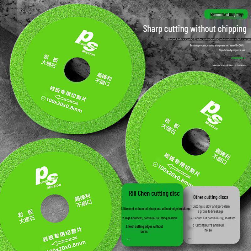 45° Chamfering Tile & Marble Cutting Blade - Precision No-Chip Rock Slab Disc