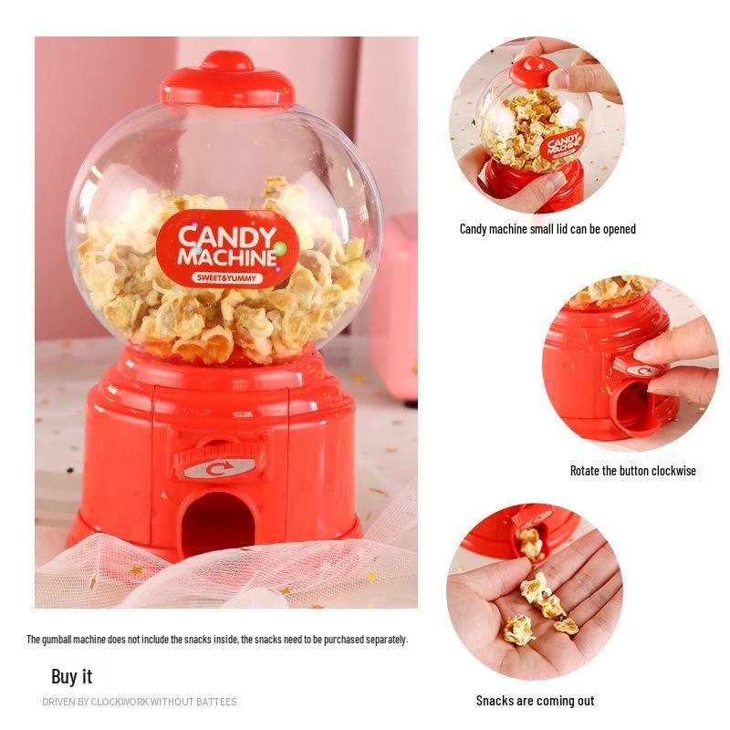 Kore Tarzı Mini Sakız Otomatı Şeker Kutusu Düğünler ve Çocuklar İçin Hediye - Şeker Saklama Oyuncak ve Kumbarası