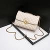 Single-shoulder Crossbody Bag with Diamond-shaped Chain for Women