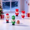 4 szt. Urocze Mini Figurki Elfów Bożonarodzeniowych Urocze Elfy Małe Elfy Dekoracja Do Ogrodu Bajkowego Dekoracje Świąteczne