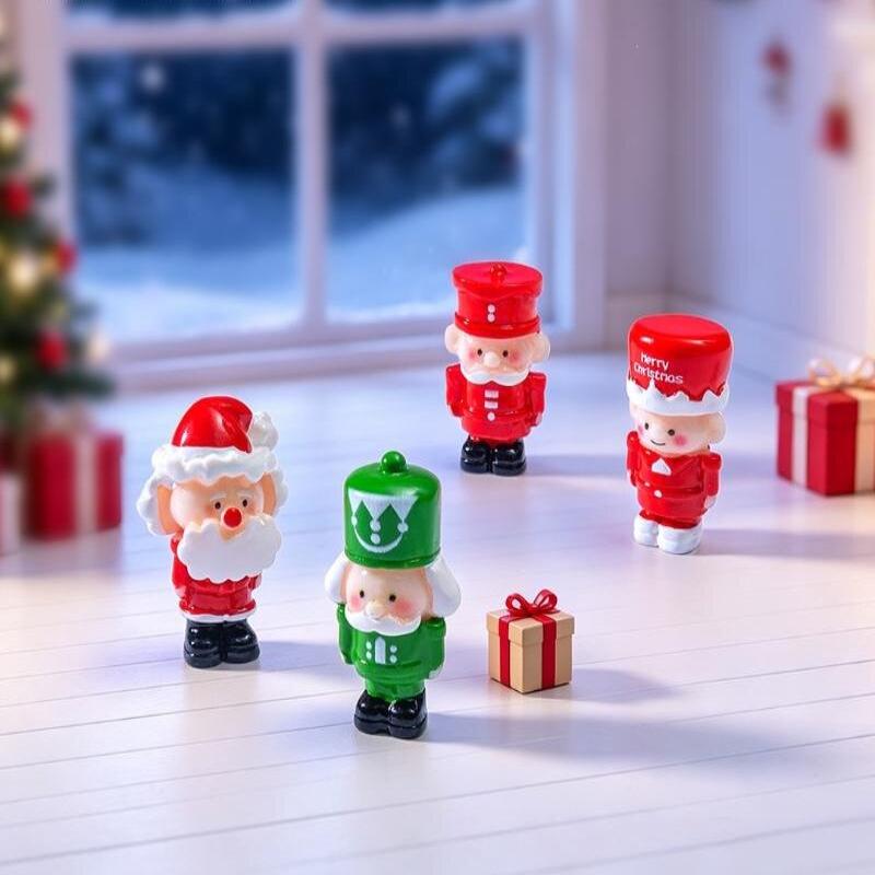 4Pcs Cute Mini Christmas Elves Figurines Cute Elves Little Elves Decor For Diy Fairy Garden Christmas Holiday Decora Decor