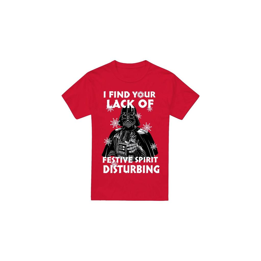 STAR WARS Mens Lack Of Spirit Darth Vader Christmas T-Shirt